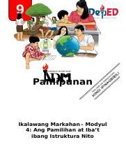 Grade 9 Araling Panlipunan Modyul: Ang Pamilihan at Iba’t.